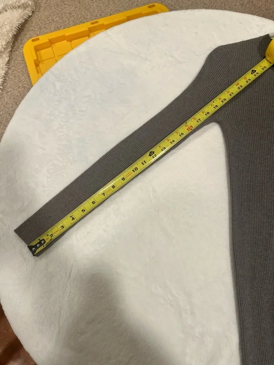 Forever 21 Ribbed Knit Long Sleeve Midi Dress-Size Small - Picture 5 of 6